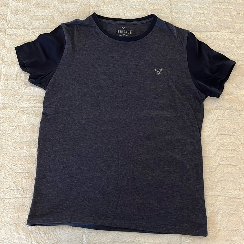 Two tone Navy blue American Eagle T-shirt